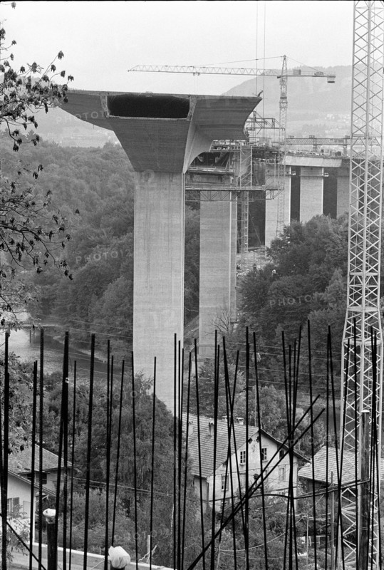Felsenau bridge unfinished 1973