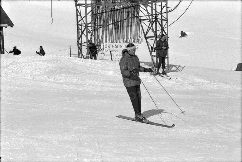 US Minister of Defense Robert McNamara in Zermatt, 1966