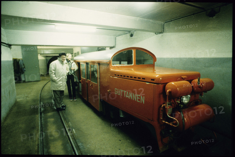 Guided tour through NAGRA rock laboratory, Grimsel 1985