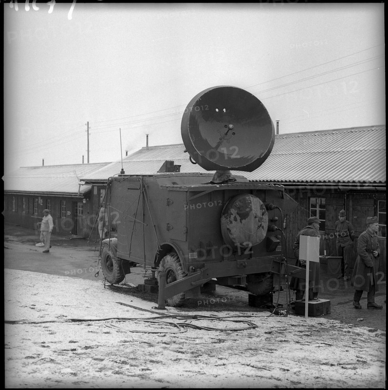 Mobile radar of anti aircraft defense, Zuoz 1957