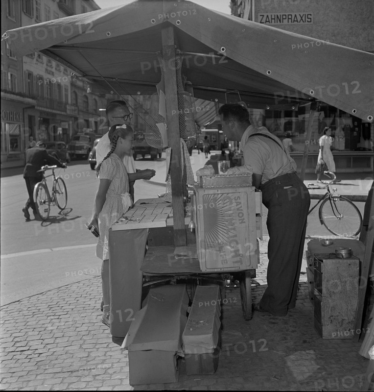 Scene from the Langstrasse in Zurich 1949