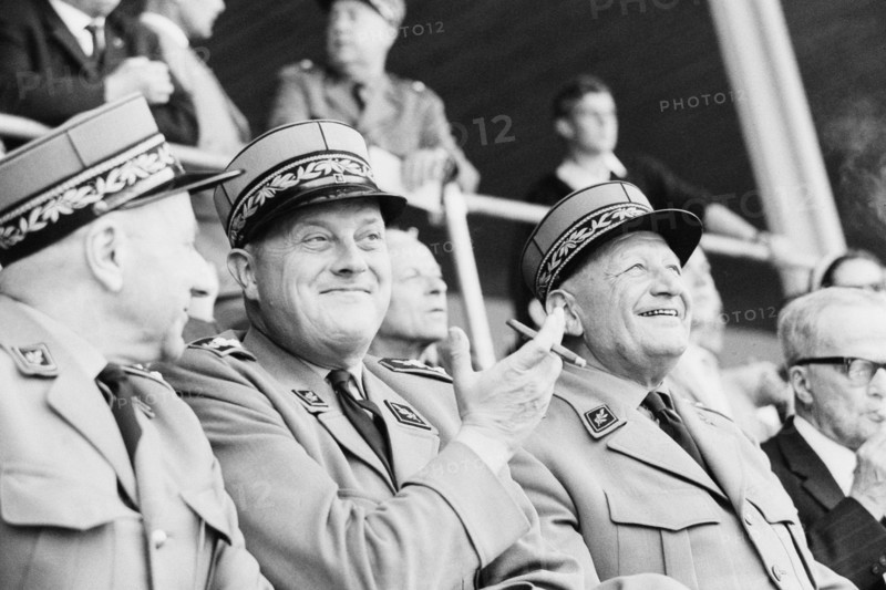 High-ranking military officer at Expo 1964: Dénéréaz, Diesbach, Frick