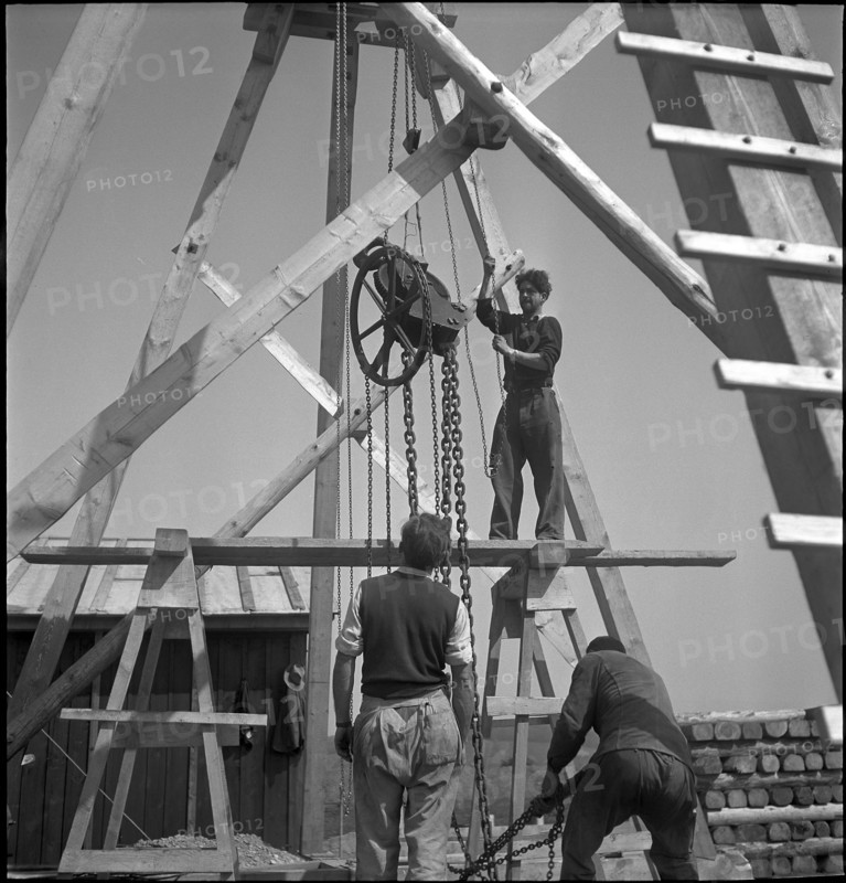 Zurich-Kloten Airport under construction 1946