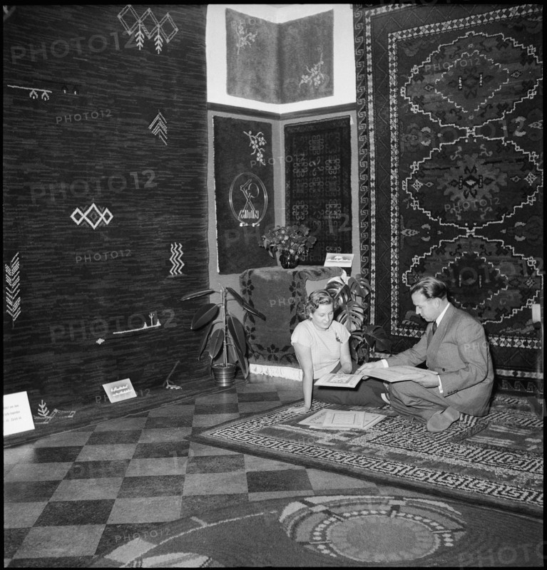 Exhibition of Smyrna carpets, 1951