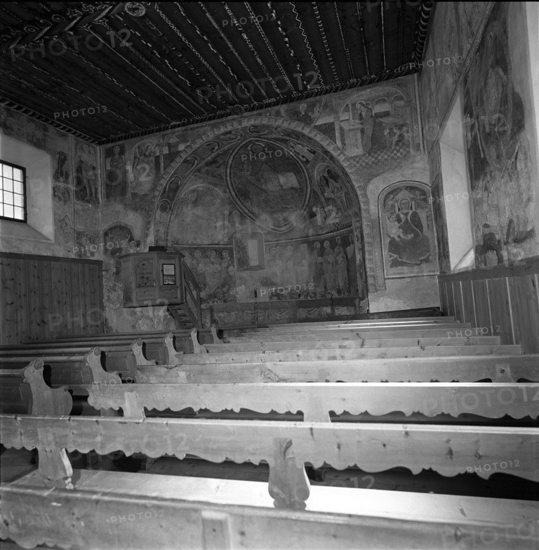 Santa Maria church Pontresina 1960