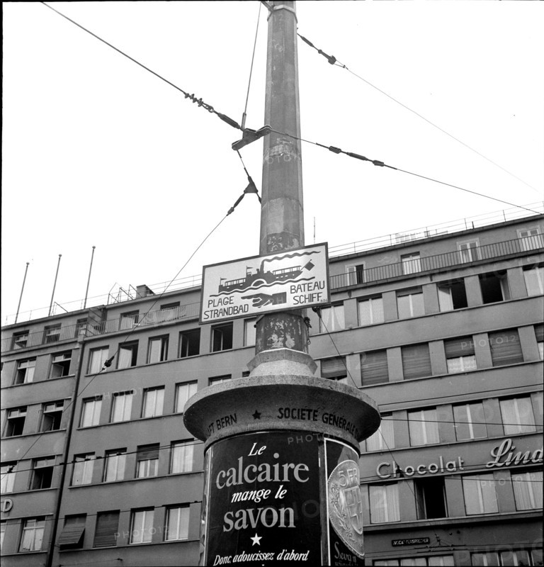 Bienne; bilingual sign; 1941