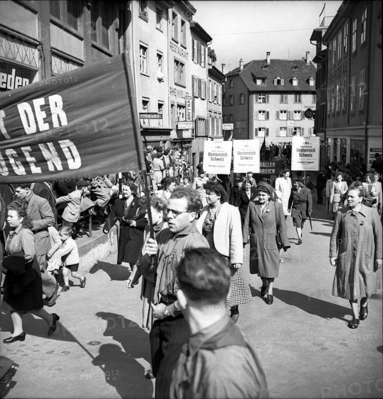 May Day rallies in Basel 1948