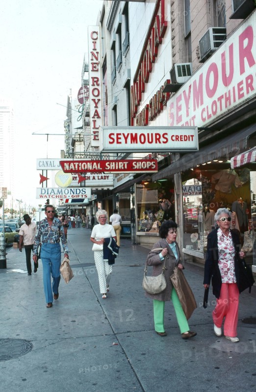 New Orleans, French Quarter, Bourbon Street, 1976