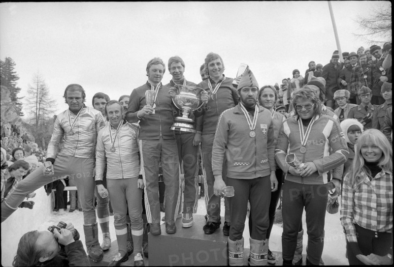 Bob World Championship St. Moritz 1974: 3rd AUT I, 1st BRD I, 2nd SUI II