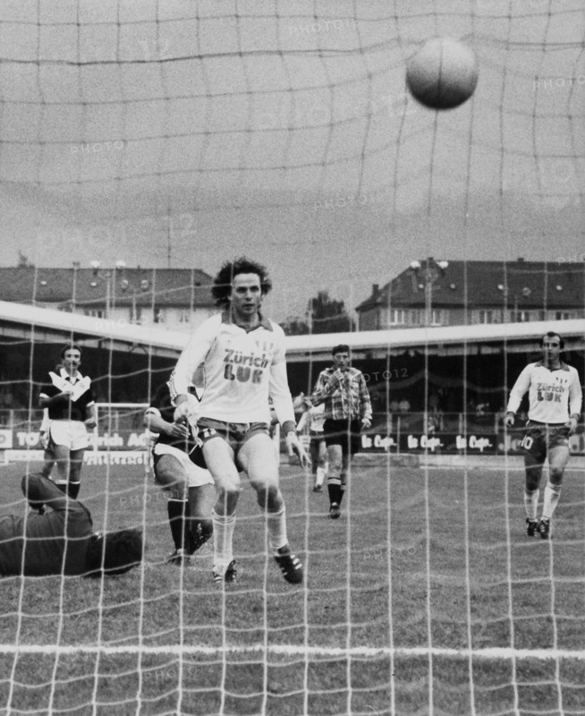 Swiss Championship NLA 1979/80: FCZ - Lugano; René Botteron scores
