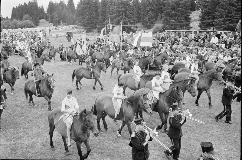61st Marché-Concours Saignelégier, procession, 1964