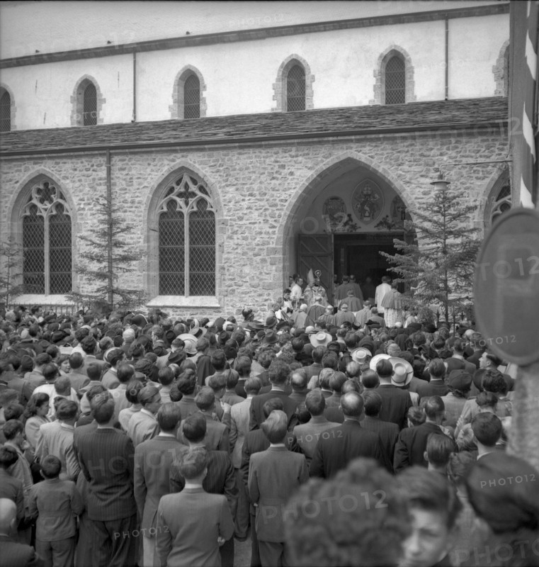 Official opening of monastery church St-Maurice 1949