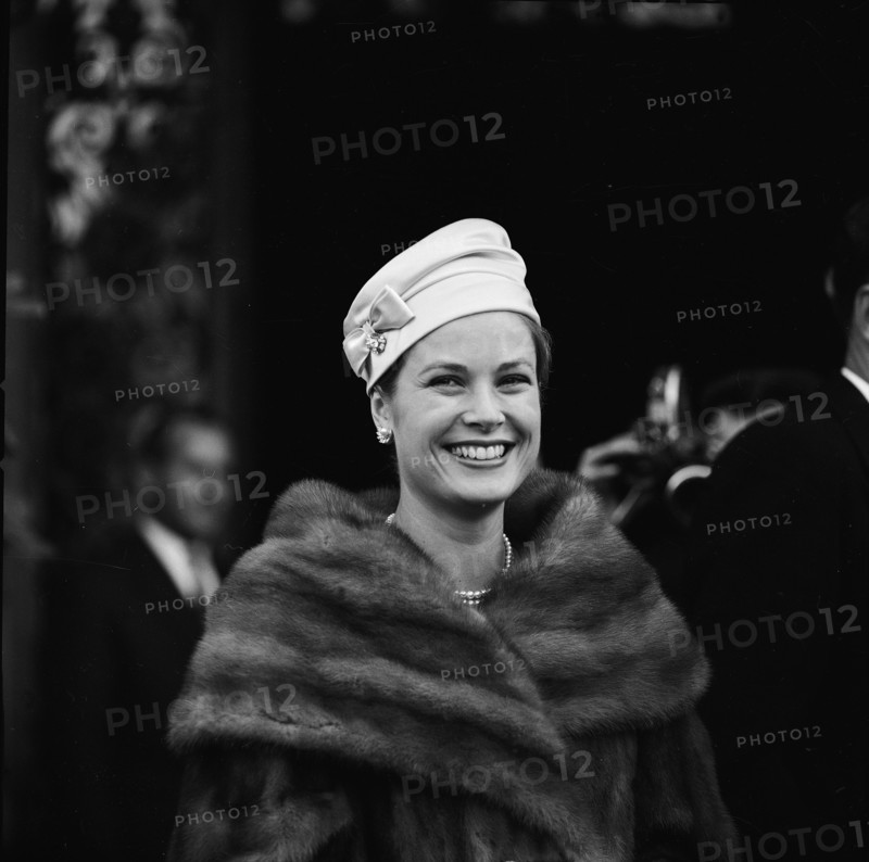 Princess Grace of Monaco, Grace Kelly, on official visit to Switzerland, 1960