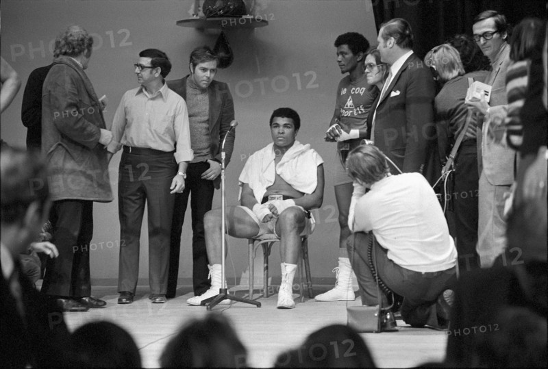 Muhammad Ali, born Cassius Marcellus Clay Jr. training in Zurich 1971