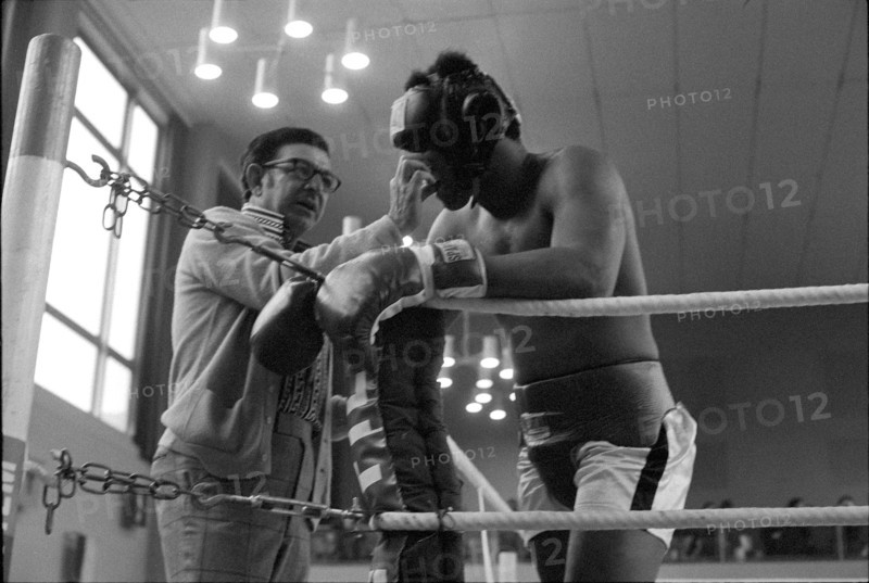 Muhammad Ali, born Cassius Marcellus Clay Jr. training in Zurich 1971