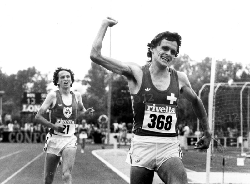 European Cup 1979 Geneva, semifinals 5,000m: 2 John Treacy, 1 Markus Ryffel