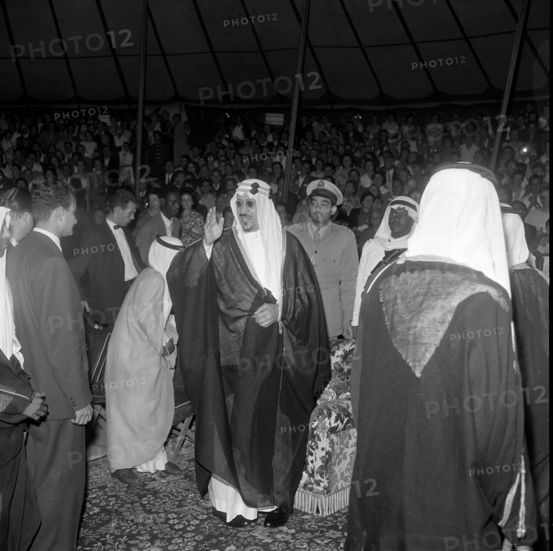 King Saud visiting Circus Knie, 1959