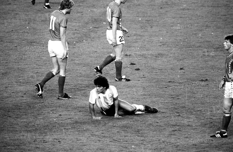 Football WC 1982: Belgium - Argentina; Maradona