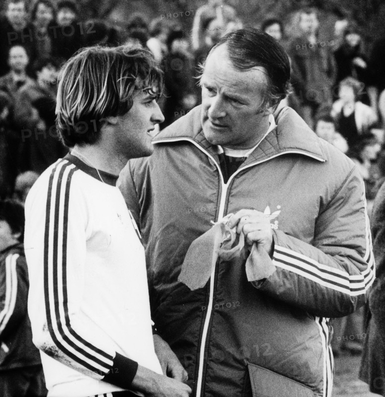 Heinz Hermann and national trainer Leon Walker
