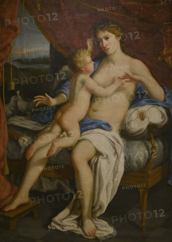 Gaetano Callani (1736-1809). Italian painter. Venus and Cupid, 1810. Oil on canvas. Ala Ponzone Civic Museum, Cremona, Italy.