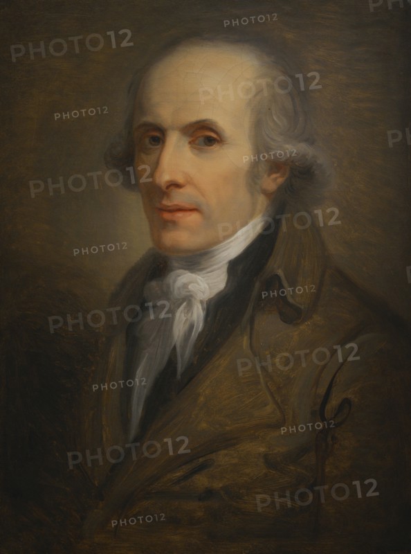 Antonio Canova (1757-1822). Italian Neoclassical sculptor. Portrait by Andrea Appiani (1754-1817), 1803 or 1810-1811. Oil on paper applied to canvas. Modern Art Gallery, Milan, Italy.