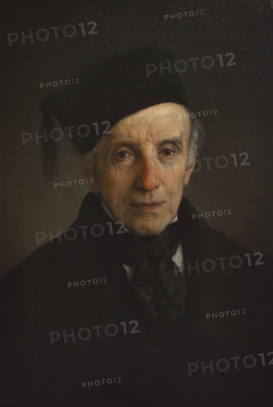 Giovanni Battista Morosini (1782-1874). Austrian lawyer and politician from 1842 (renounced Swiss citizenship in 1860). Portrait by Francesco Hayez (1791-1882), 1875. Oil on canvas, 60 x 52 cm. Detail. Modern Art Gallery, Milan, Italy.