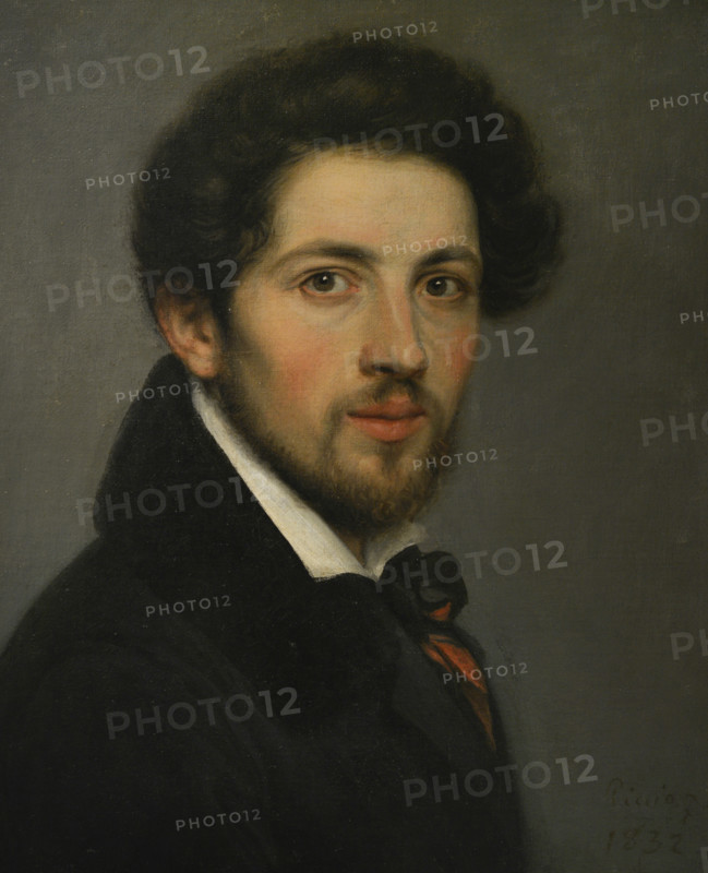 Giovanni Carnovali, called il Piccio (1804-1873). Italian painter. Self-portrait, 1832. Oil on canvas. Modern Art Gallery, Milan, Italy.