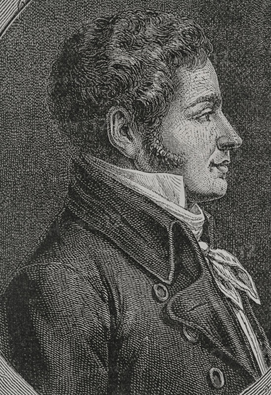 Marc-David Alba Lasource (1763-1793). French politician during the French Revolution. Member of the Legislative Assembly for the department of Tarn (1791-1792). President of the National Convention (18 April to 2 May 1793). Portrait. Engraving. ""History of the French Revolution"". Volume I, 1876.