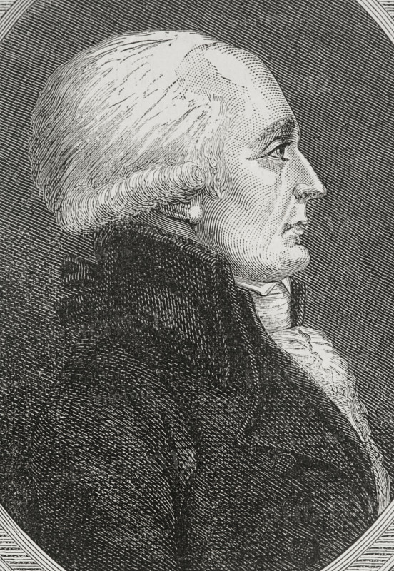 Etienne Claviere (1735-1793). French banker and businessman of Swiss origin, born in Geneva. He was active in politics during the French Revolution. Minister of Finance of France (24 March to 12 June 1792 and from 10 August 1792 to 2 June 1793). He was one of the founding members and the first president of the ""Societe des amis des Noirs"" (Society of the Friends of the Blacks) and of the ""Club des Jacobins"" (Jacobin Club). Portrait. Engraving. ""History of the French Revolution"". Volume I, 1876.