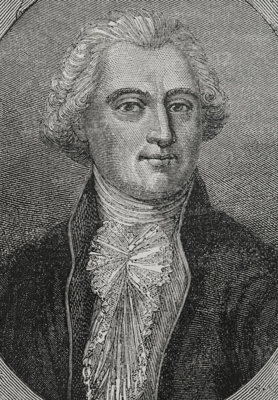 Antoine-Francois Bertrand de Molleville (1744-1818). French politician, staunch royalist. Mastre des requetes (Master of Requests) in 1774. Minister of Marine and the Colonies (1790-1792). Before and after 10 August 1792 he tried to organise an escape for the King Louis XVI, but he was finally forced to flee to England himself. Portrait. Drawing by Lienard. Engraving by Pannemaker. ""History of the French Revolution"". Volume I, 1876.