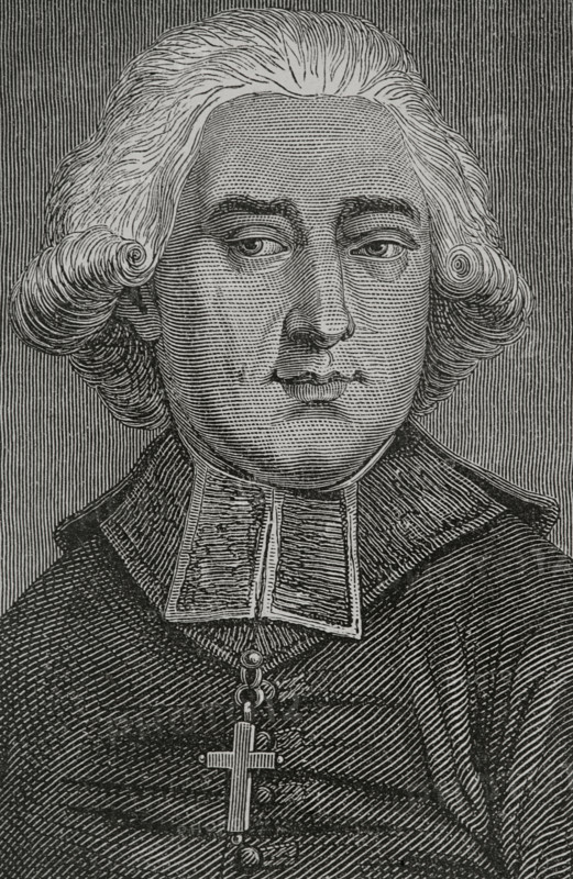 Claude Fauchet (1744-1793). French revolutionary priest. In 1790, together with Nicolas de Bonneville (1760-1828), he founded a revolutionary club, the ""Cercle social"" (Social Club) or also called ""Les Amis de la Verite"" (Society of the Friends of Truth). Portrait. Engraving by Pannemaker. ""History of the French Revolution"". Volume I, 1876.