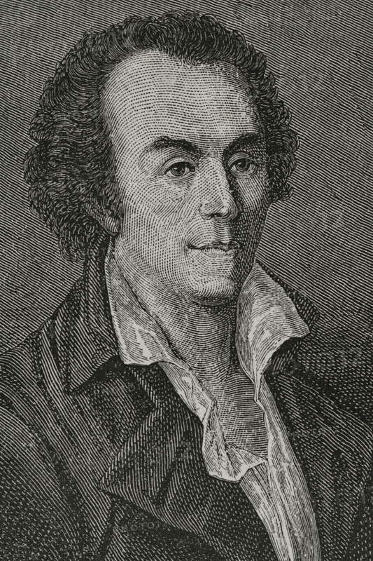 Armand de Kersaint (Armand-Guy Simon de Coetnempren de Kersaint) (1742-1793). Count of Kersaint. French sailor and politician. He held important posts in the navy during the early stages of the French Revolution. Portrait. Engraving. ""History of the French Revolution"". Volume I, 1876.
