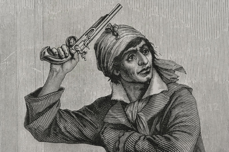 Jean-Paul Marat (1743-1793). French scientist and physician who became an important politician during the French Revolution. Jacobin leader, he defended the Terror. Portrait of Marat in Convention inciting the revolution. Drawing by E. Viollat. Engraving by Pannemaker. Detail. ""History of the French Revolution"". Volume I, 1876.