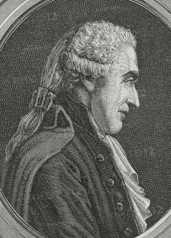 Francois Denis Tronchet (1726-1806). French jurist. He was one of the lawyers who defended King Louis XVI (1754-1793) during his judgment. He participated in the writing of the French civil code. Portrait. Engraving. ""History of the French Revolution"". Volume I, 1876.