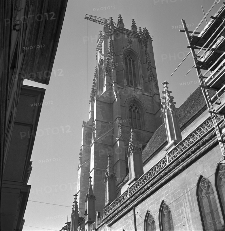 Tower of Freiburg Cathedral 1949