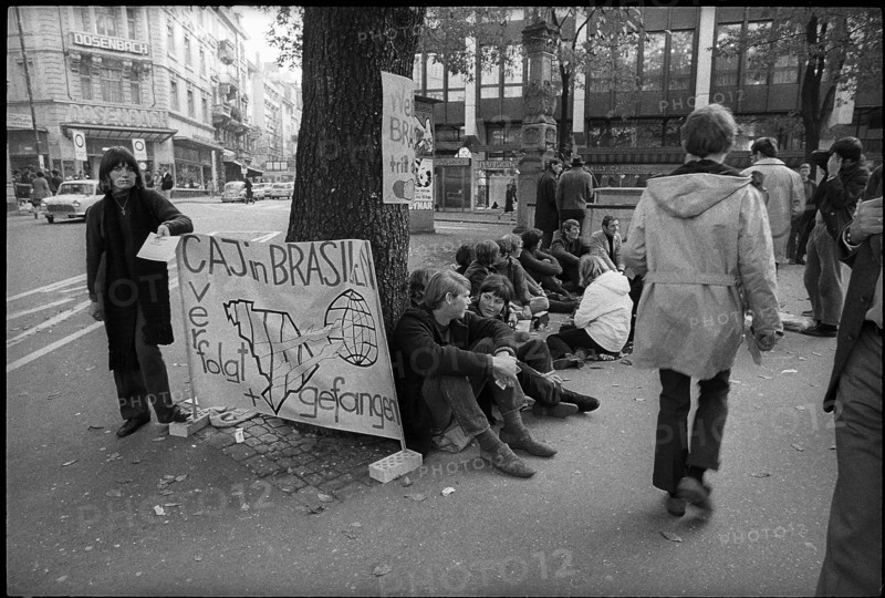 Protest against human rights violations in Brazil