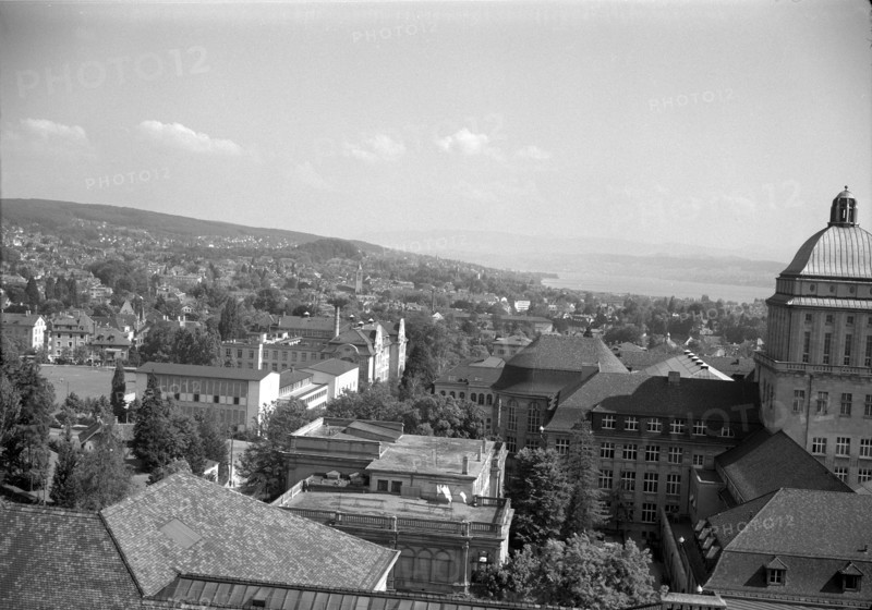 View of the city and the University of Zurich; 1941