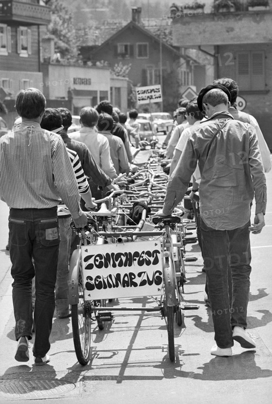 Bicycle for 28 people, 1967