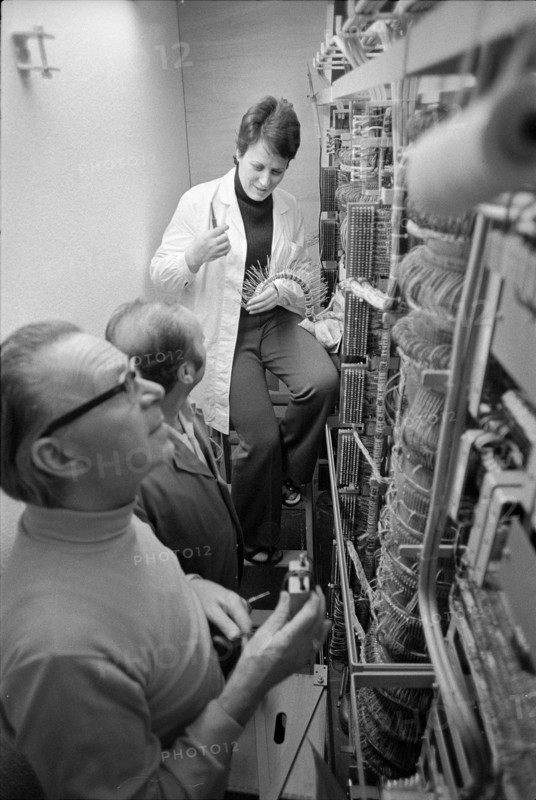 New telephone exchange of the «Schweizer Illustrierte», 1973