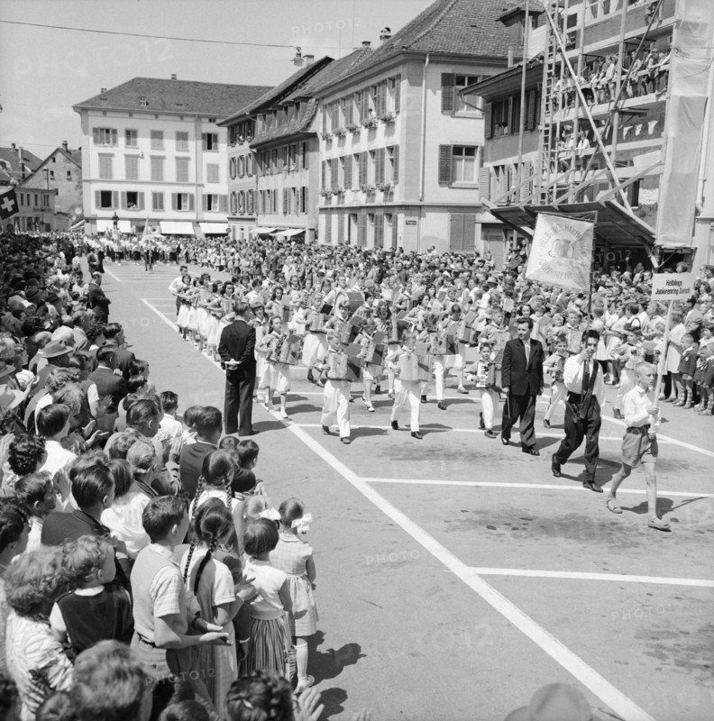 Parade at the Swiss Harmonica Festival, 1958