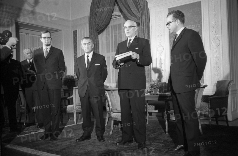 Chancellor Huber and the two Vice Chancellors, 1968