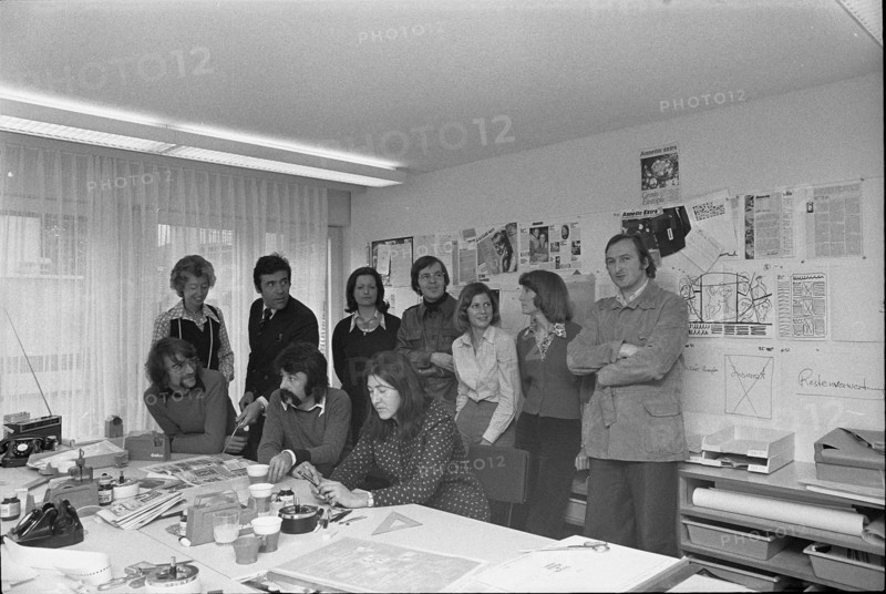 Editorial staff of the Ringier women's magazine «Annette», 1973