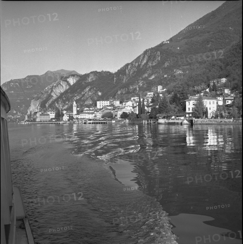 Campione, Italian enclave on Lake Lugano; 1946
