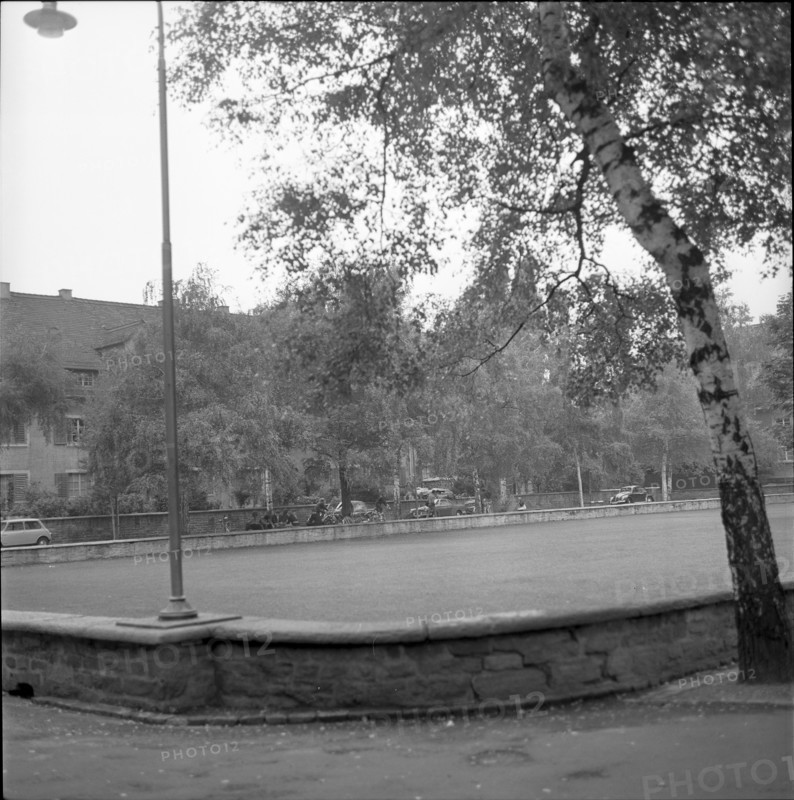 Birkenhof schoolhouse square in Bättwil 1969