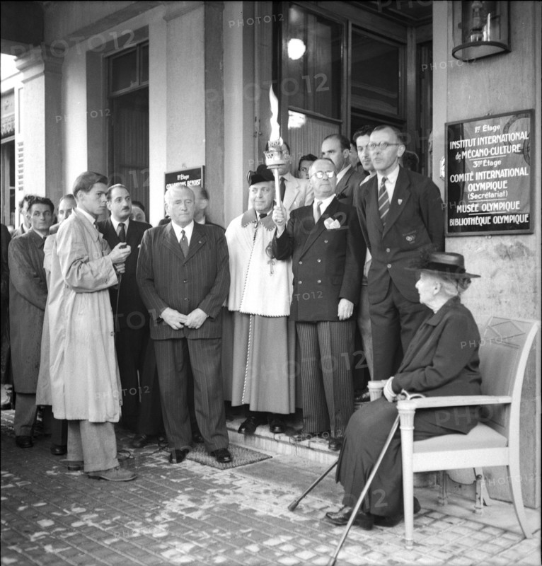 London Olympic Games 1948: the Olympic flame in Lausanne