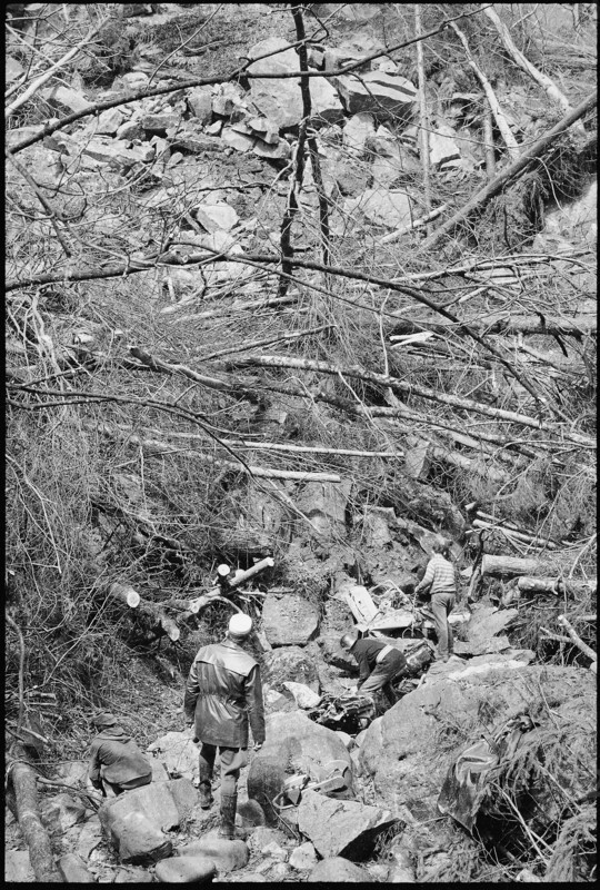 Landslide in the Wägital, 1969