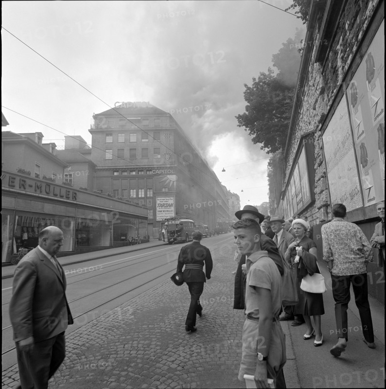 Fire at the Capitol Cinema, Weinbergstrasse, 1962