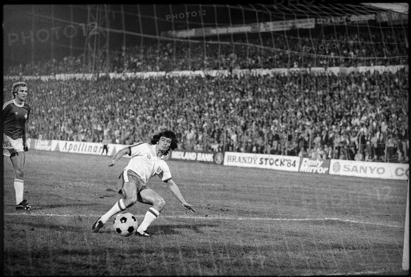 International match in Basel 1975: Switzerland vs. England; Kevin Keegan
