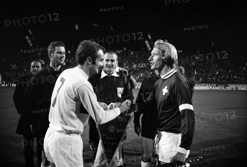 International match Switzerland  Italy 1972: Mazzola, Odermatt
