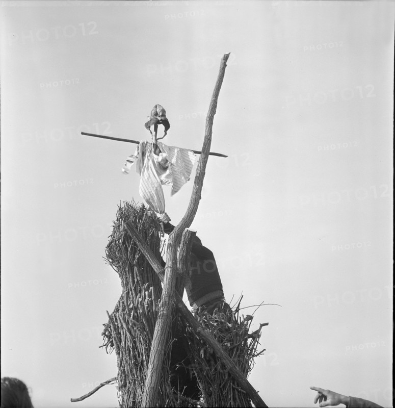 Symbolic burning of winter in BielBenken around 1948